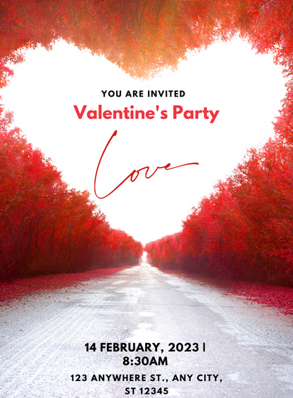 Heart Road Valentine s day Invitation-AAVAl018