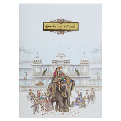 White Elephant Palace Padded Invitation-King of Cards