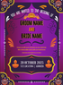 Purple Attractive Lotus Rajasthani Wedding Invitation-King of Cards