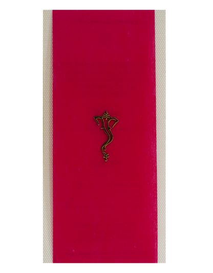 Cream Red Single Invitation Card-KRCS7220