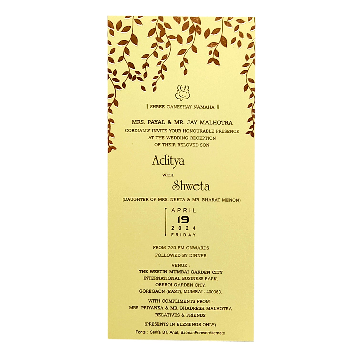 Invitation Card - KRCS6291