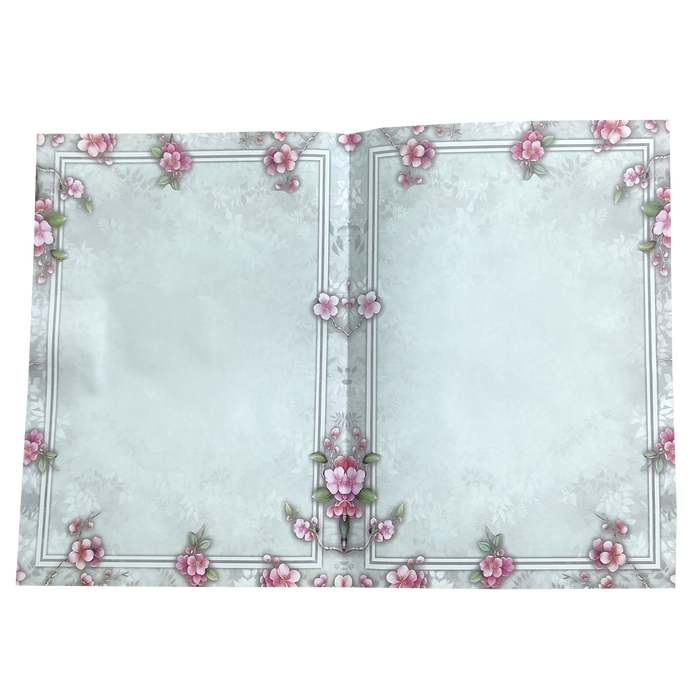 Light Blue Floral Ganesha Invitation Card-King of Cards