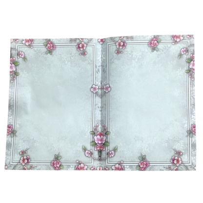 Light Blue Floral Ganesha Invitation Card-King of Cards