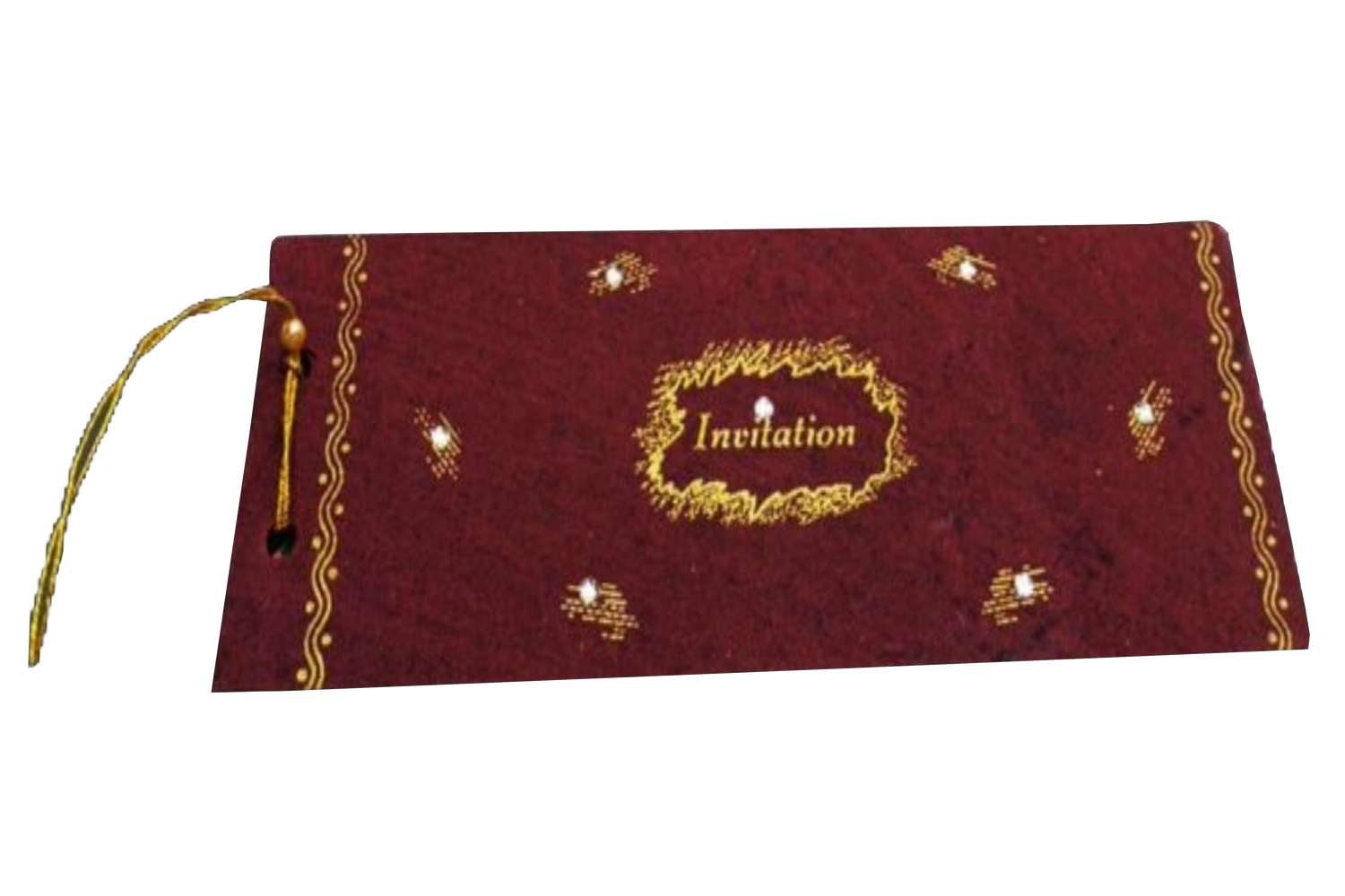 Maroon Invitation Card