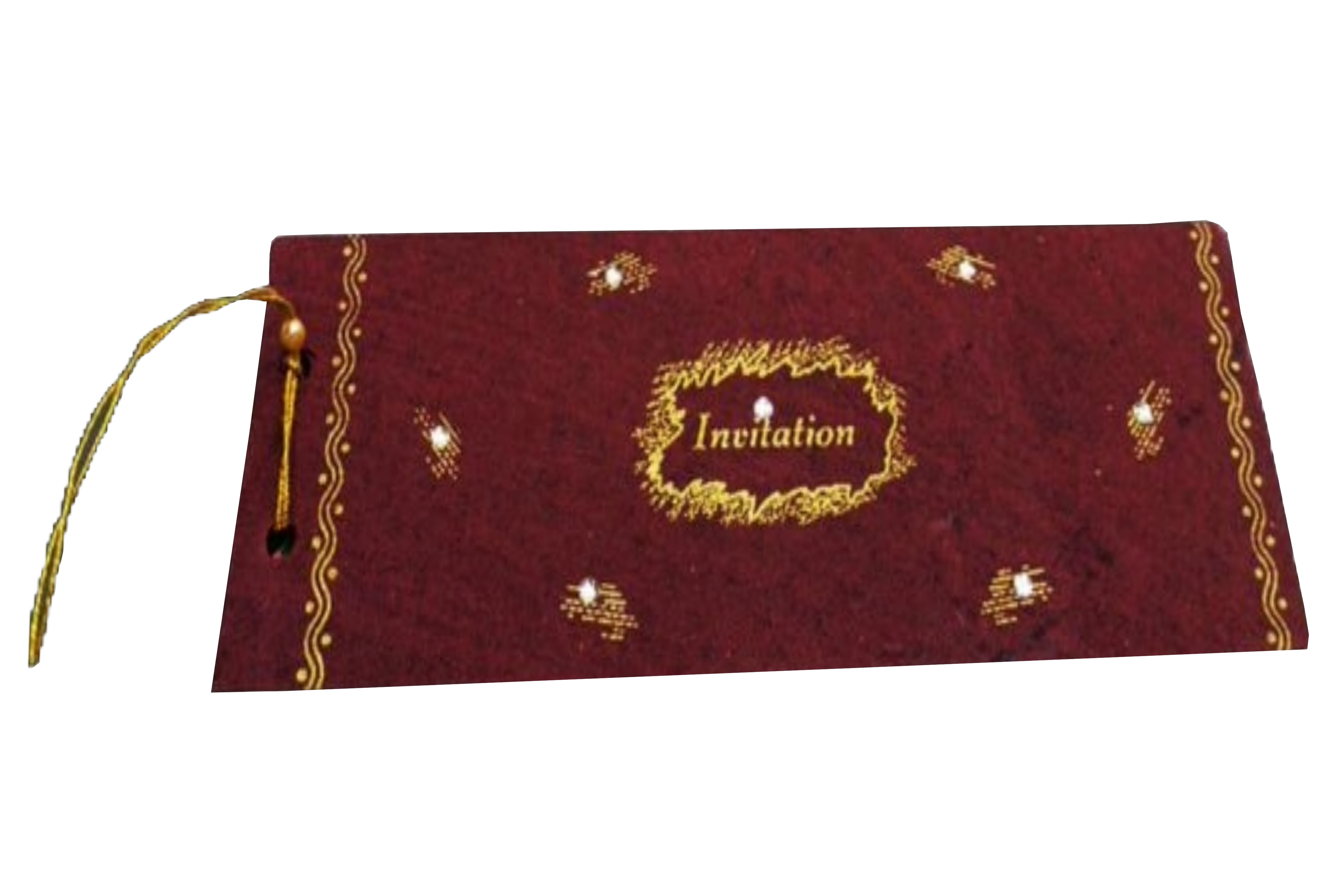 Maroon Invitation Card