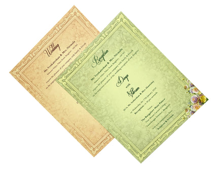 Lavender Padded Pastel Floral Design In Offset-KNPO8507P