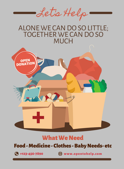 Grey Supplies Fundraiser Invitation-King of Cards