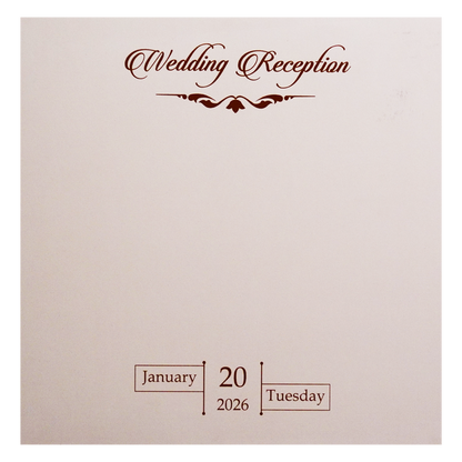 Pale Pink Wedding Invitation-King of Cards