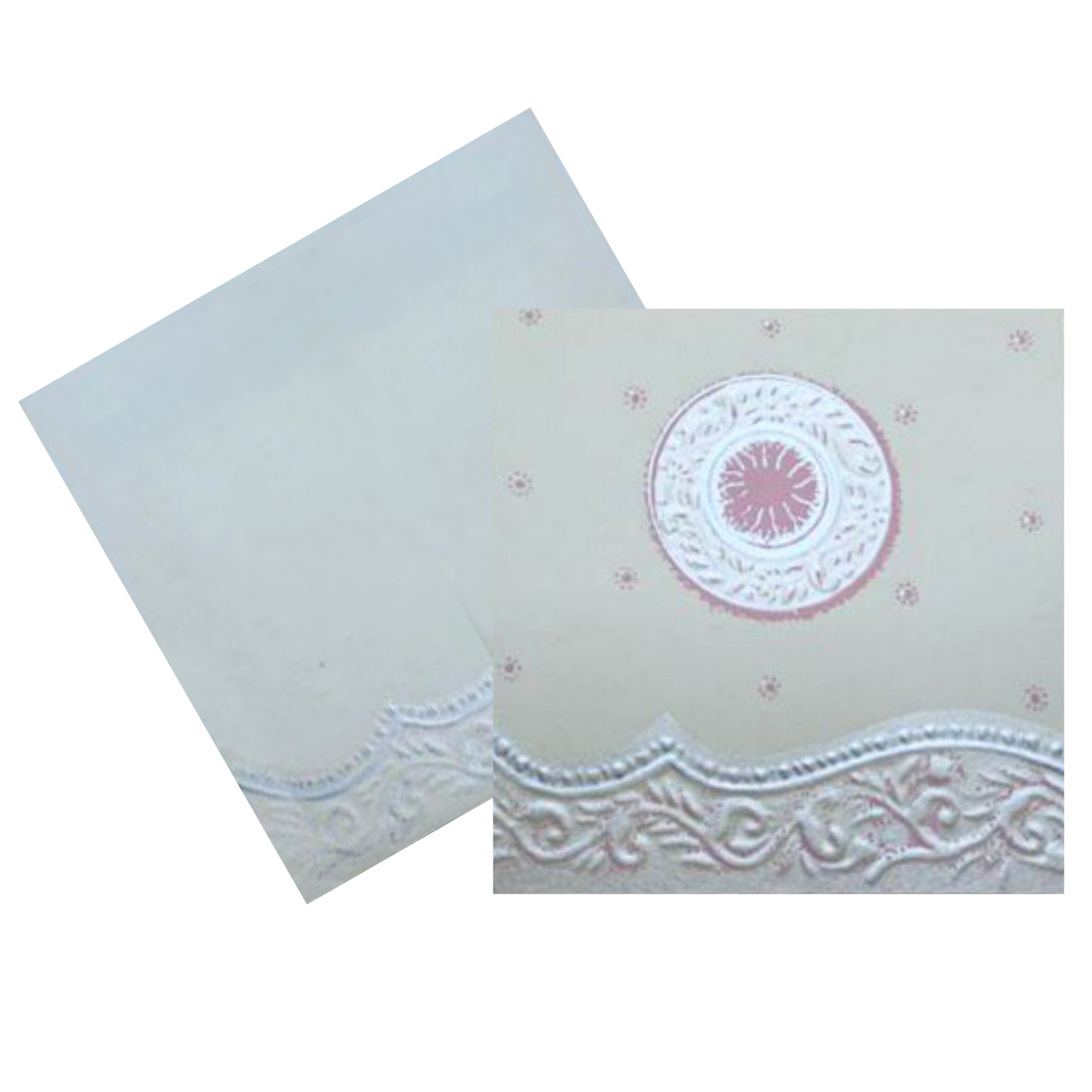 WhiteInvitation Card