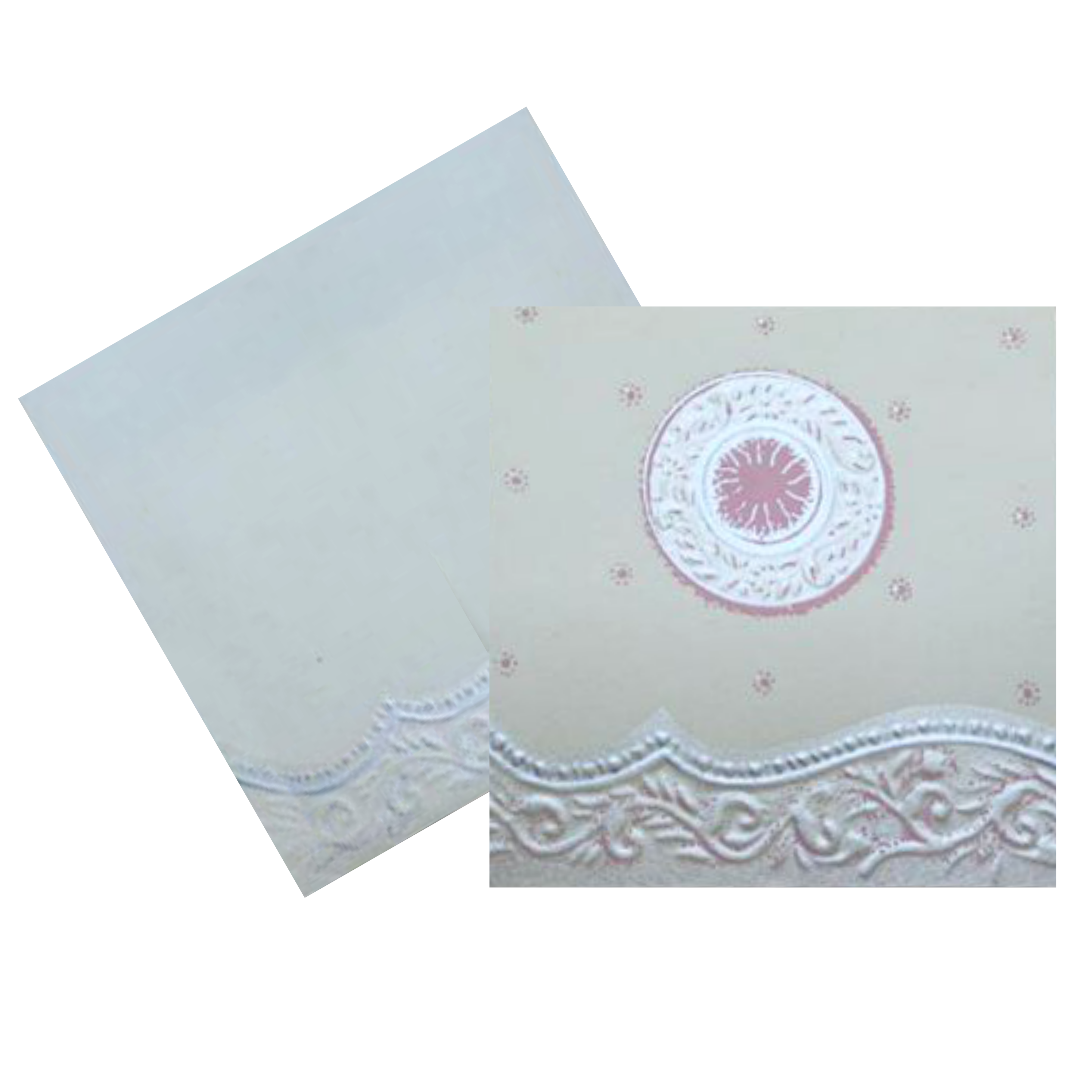 WhiteInvitation Card