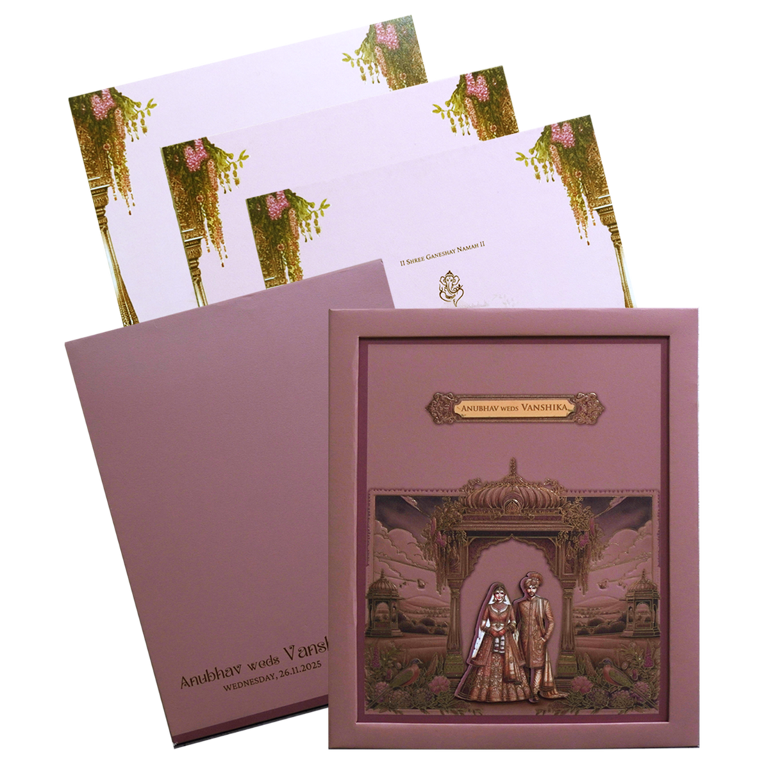 Make your event special with our exclusive Pink Premium Padded Wedding Invitation. Shop now! ?WhatsApp Support ?Express Delivery.