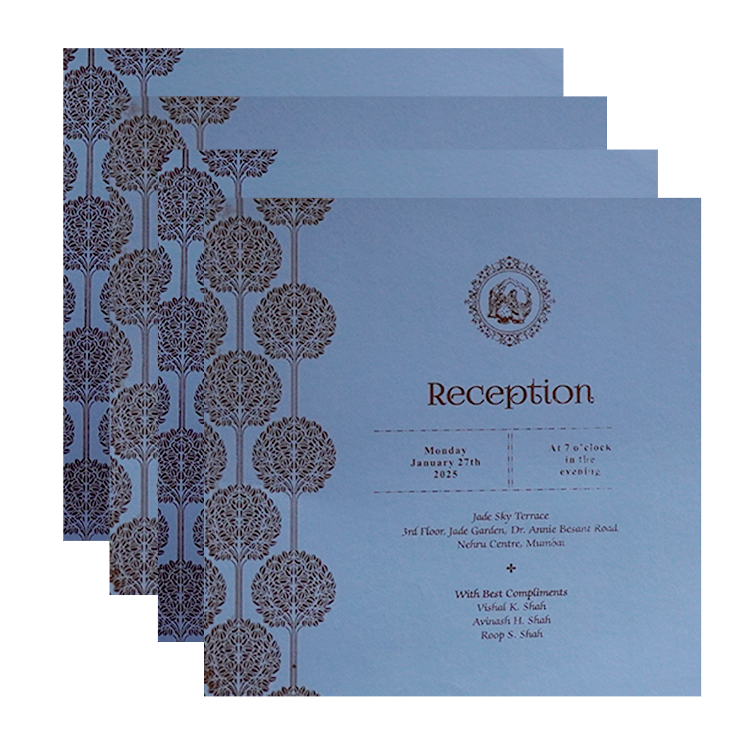 Blue Wedding Card-KPR09120