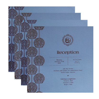 Blue Wedding Card-KPR09120