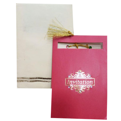 Pink Personal Invitation Card-King of Cards