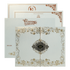 Check out White Gold Floral Ornate Padded Wedding Card at best price.✅WhatsApp Support ✅Express Delivery.|King of cards.