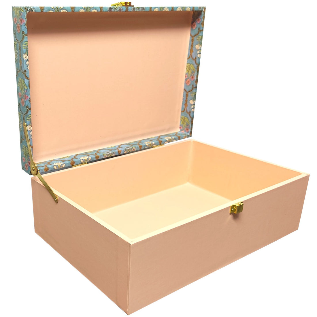 Green Floral Box Invitations-KBX0404