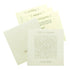 White Embossed Floral Invitation Card-KRC29351