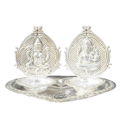 Check out German Silver Deepam Set at best price. ?WhatsApp Support ?Express Delivery
