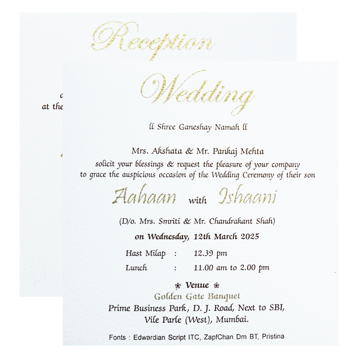 White Elephant Theme Invitation-King of Cards