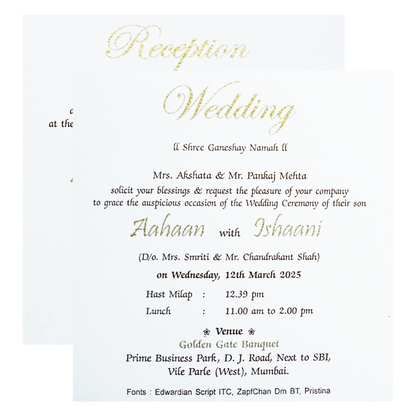 White Elephant Theme Invitation-King of Cards