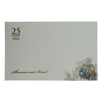 White Padded MDF Marriage Card-King of Cards