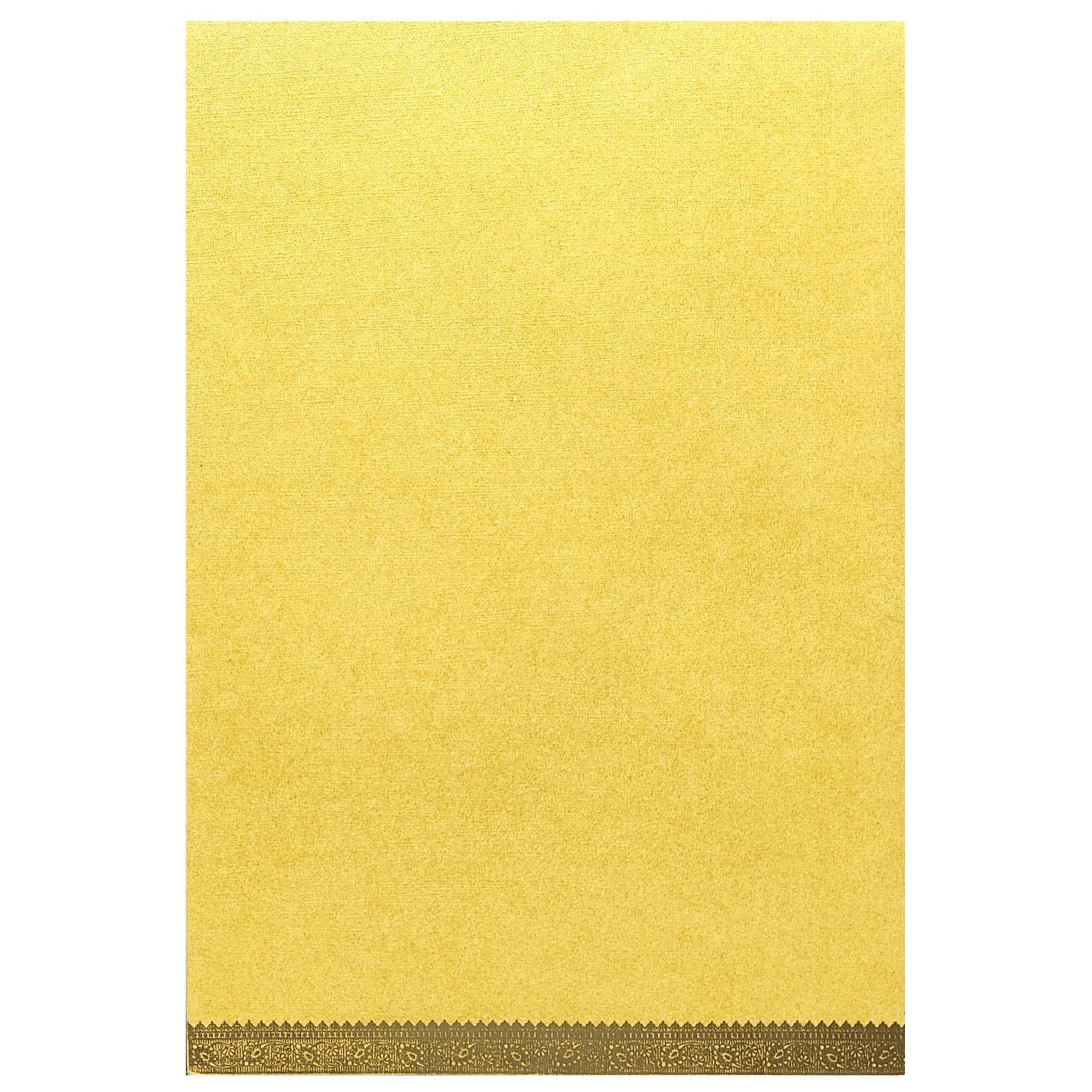 Blue single sheet with gold envelope invitation card-KNS012GB