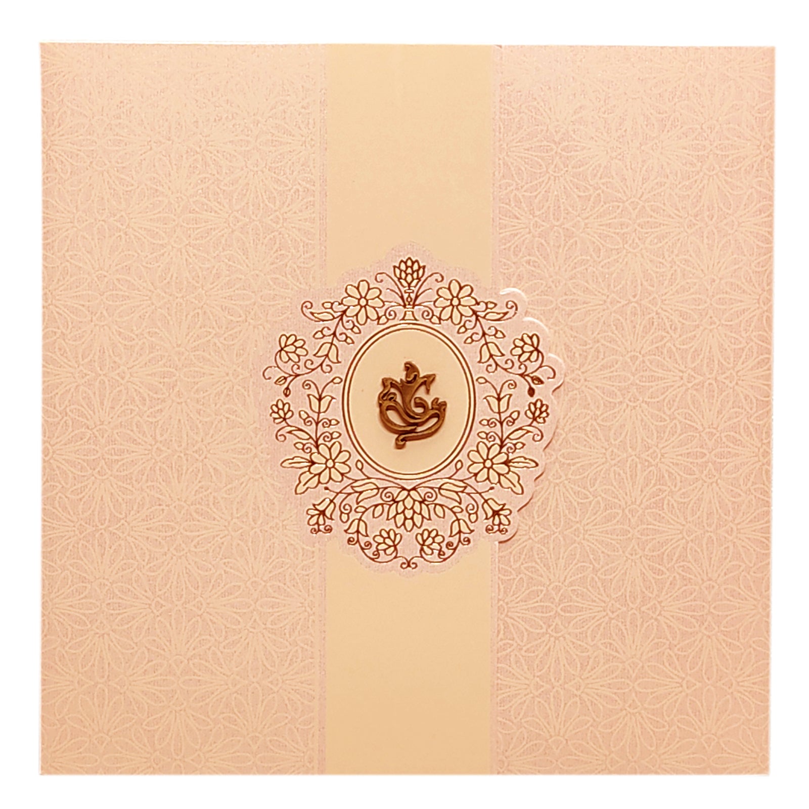 Pink Ganesha Invitation Card-KRC29051