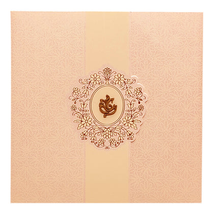 Pink Ganesha Invitation Card-KRC29051