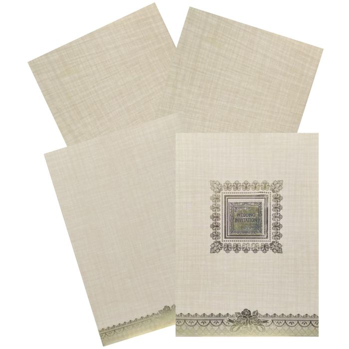 Sandal Metallic Gold Foiling Design With Square Name Plate-KNCP23SF-King of Cards