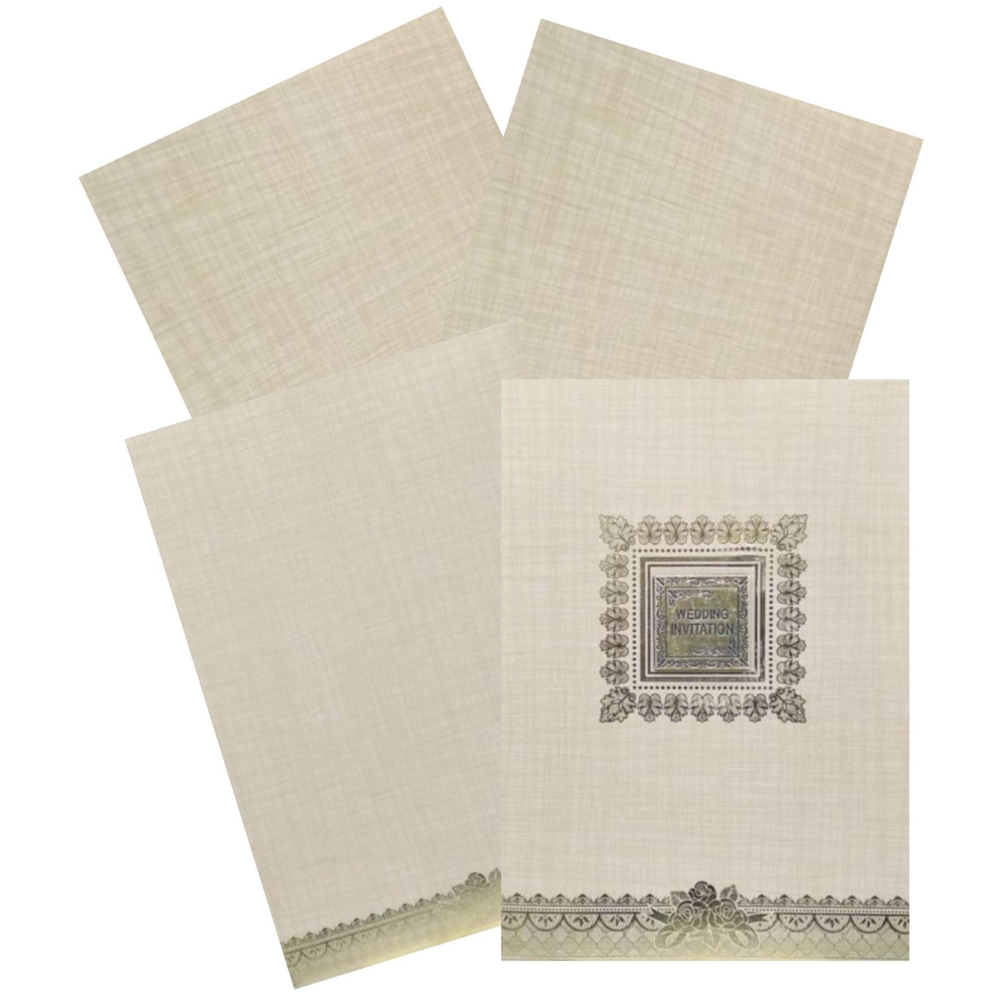 Elevate your special occasion with our exquisite metallic invitation cards. From weddings to birthdays, our designs exude a certain je ne says quoi. Let us design your invite now