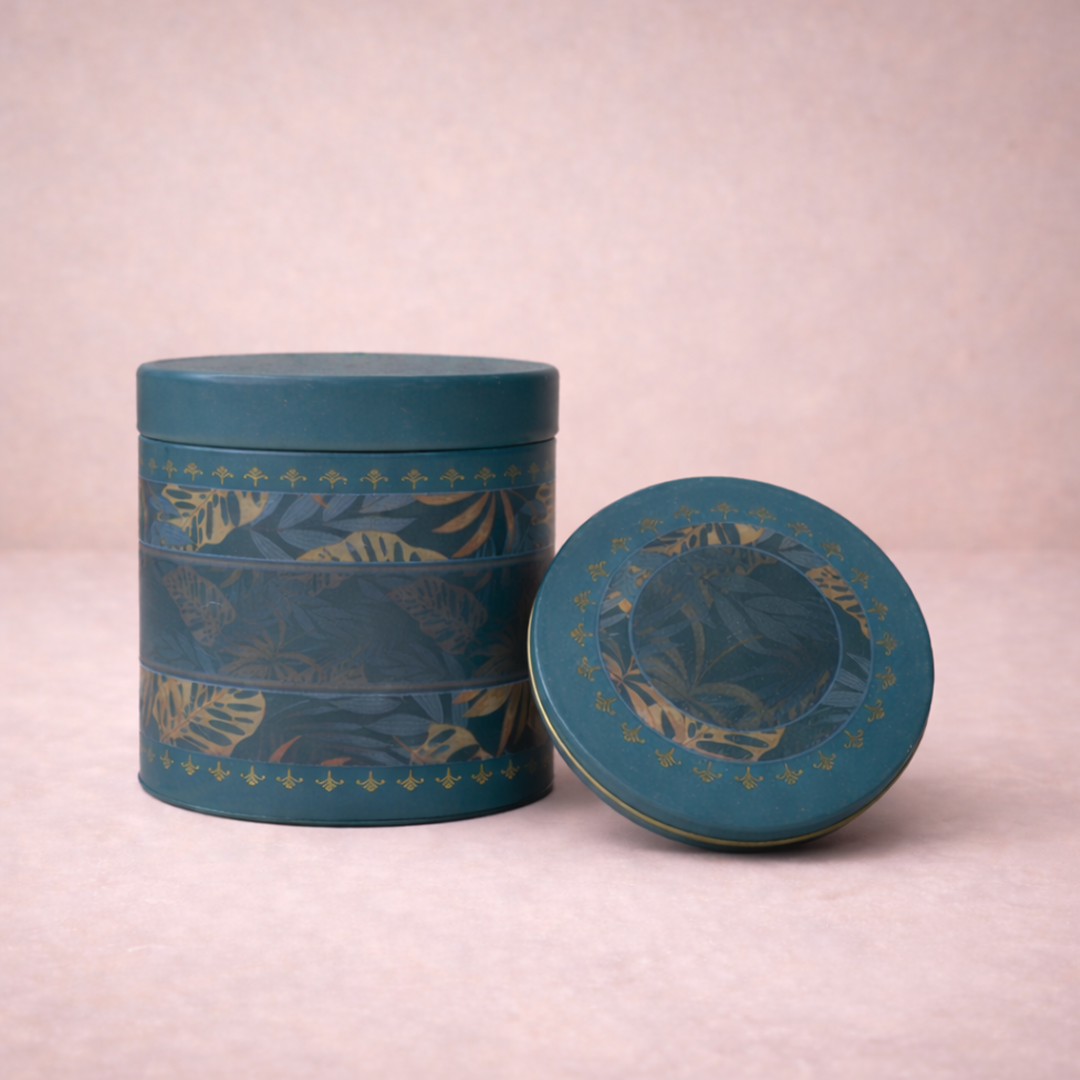 Navy Palm Return Tin Gift-GNT9915