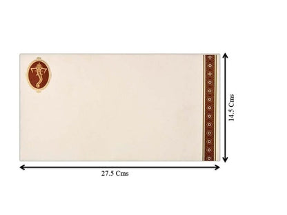 Invitation Card - Standard Horizontal Ganesha Wedding Invite-KNK4223-King of Cards