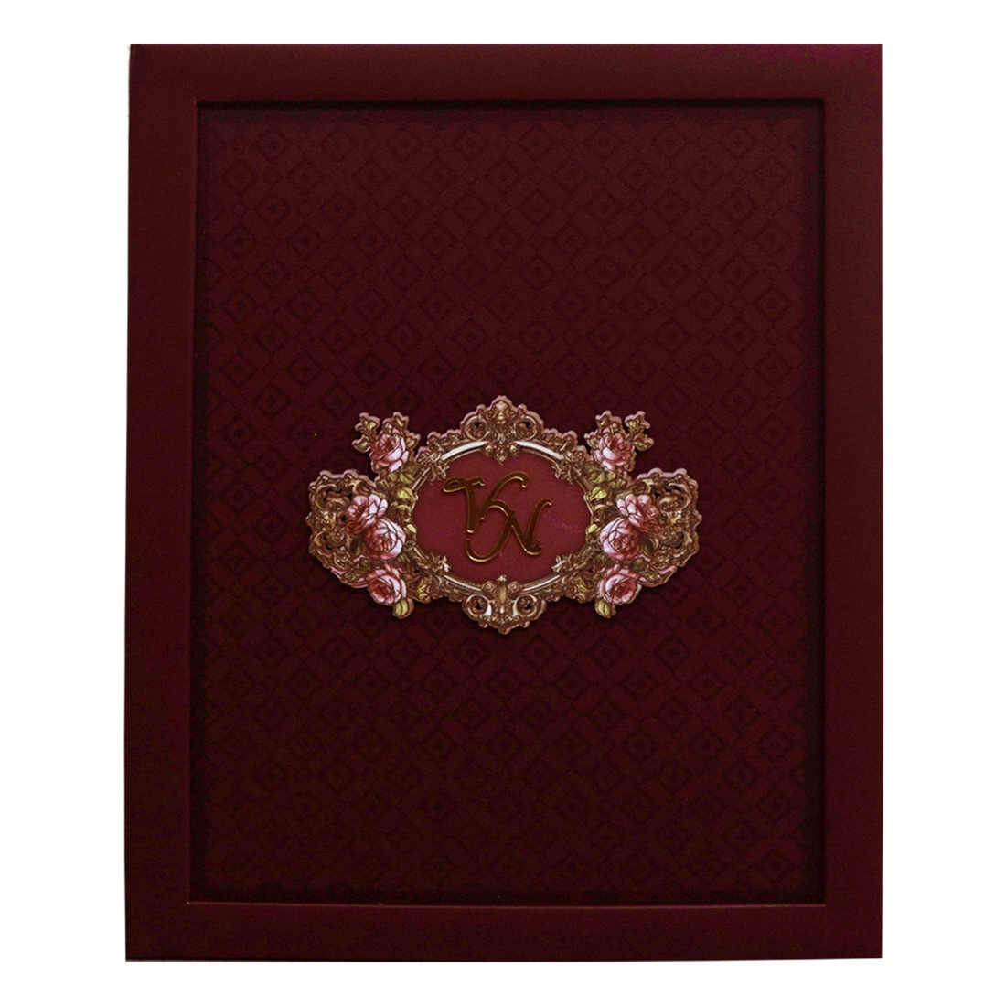 Dark Maroon Premium Invitation Card-King of Cards