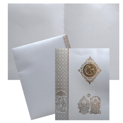 Grey Hindu Wedding Invitation Card-King of Cards