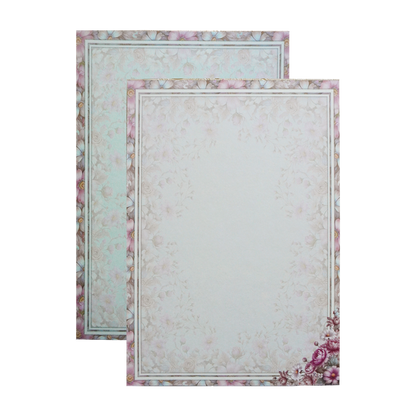 Grey Floral Door-Style Opening Wedding Card-King of Cards