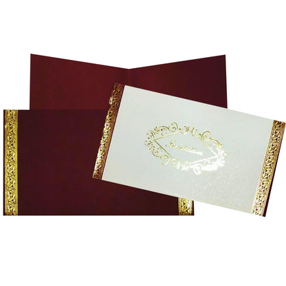 White Personal Invitation Card