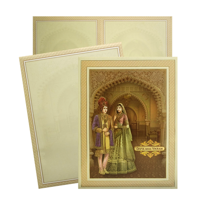 Make your event special with our exclusive Cream Bride Groom Nameplate Wedding Card. Shop now! ?WhatsApp Support ?Express Delivery.