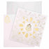 Enchanting White Colour With Ganesha Wedding Card - KNK30581