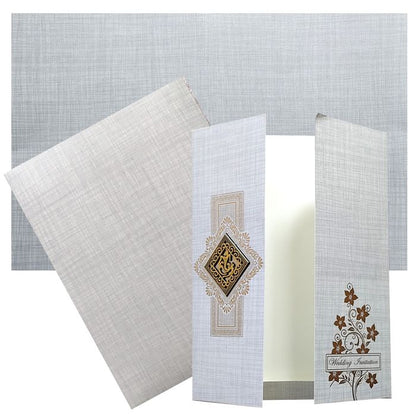 Grey Ganesha Door Invitation Card-King of Cards