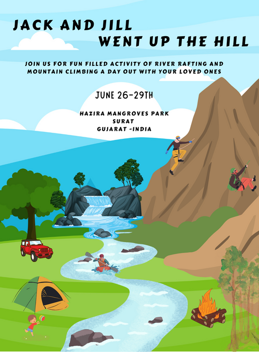 Jack and Jill Outdoor Fun Invitation-AAOUT011