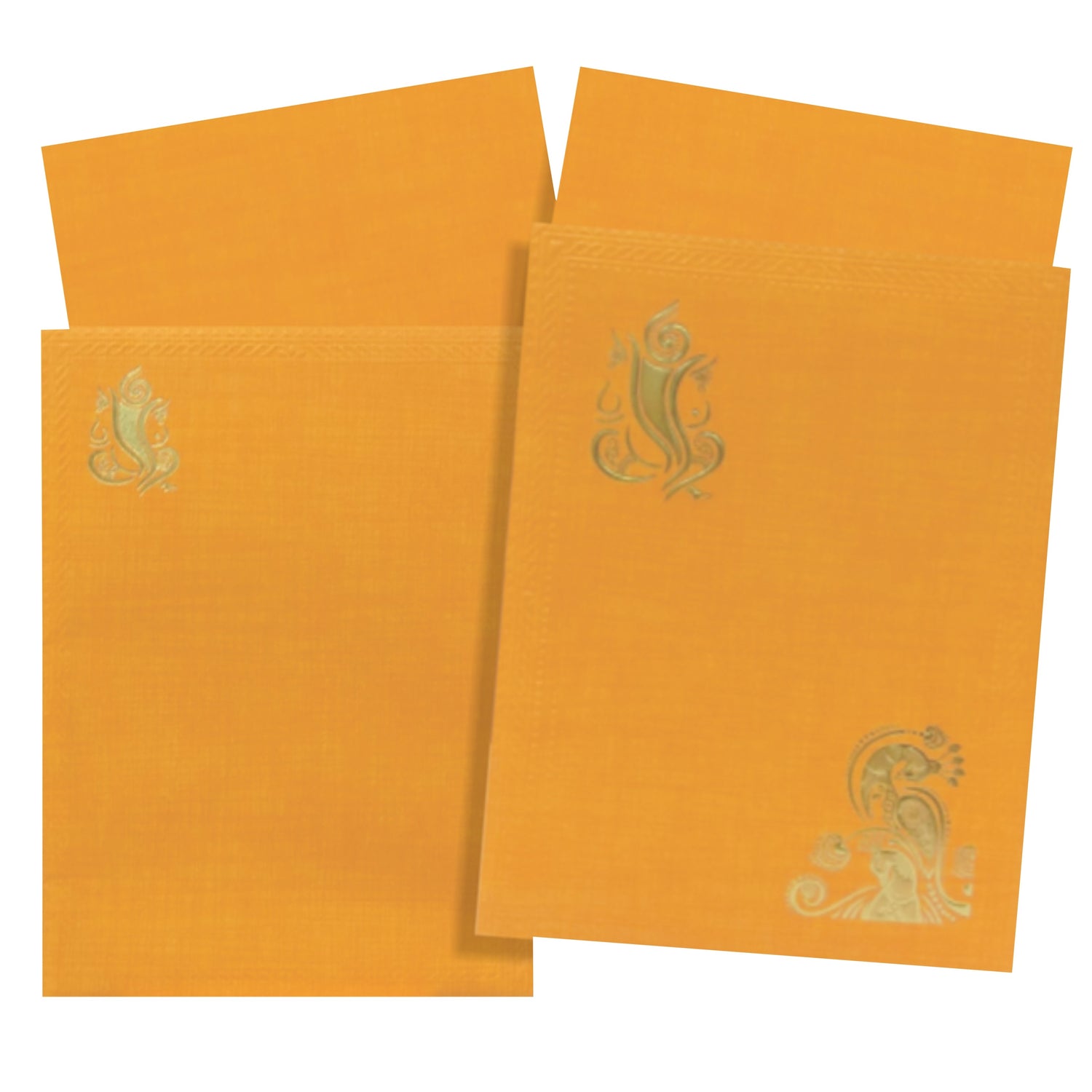 Orange Invitation Card-King of Cards