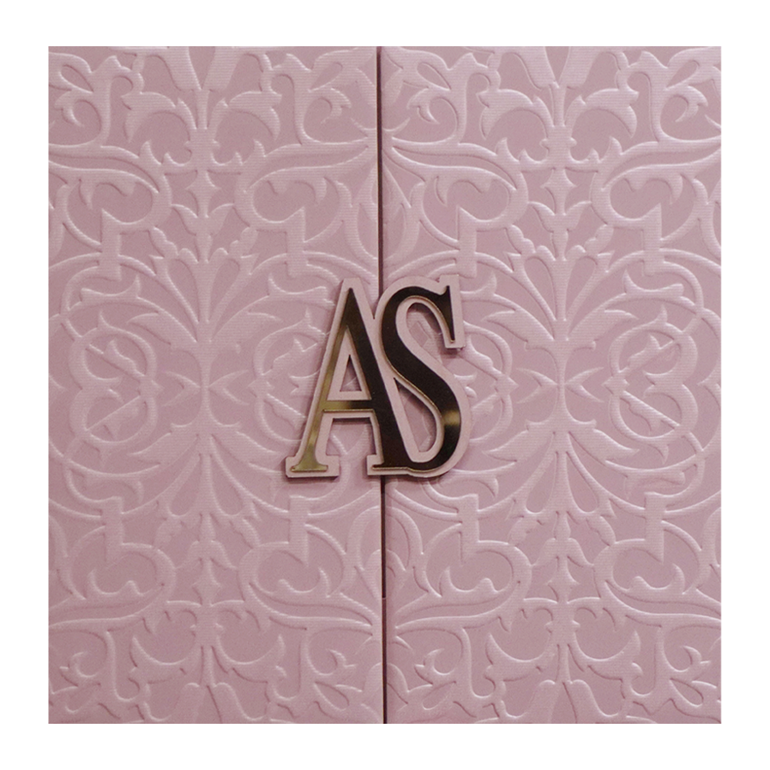 Pink Floral Textured Invitation Card-King of Cards