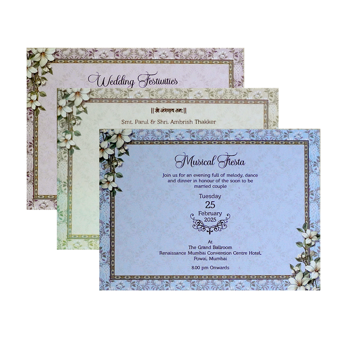 Light Pale Pink MDF Wedding Card-King of Cards