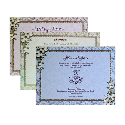 Light Pale Pink MDF Wedding Card-King of Cards