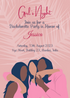 Pink A Night Of Sisters Sparkle Girls Night Invitation-AAGNI001
