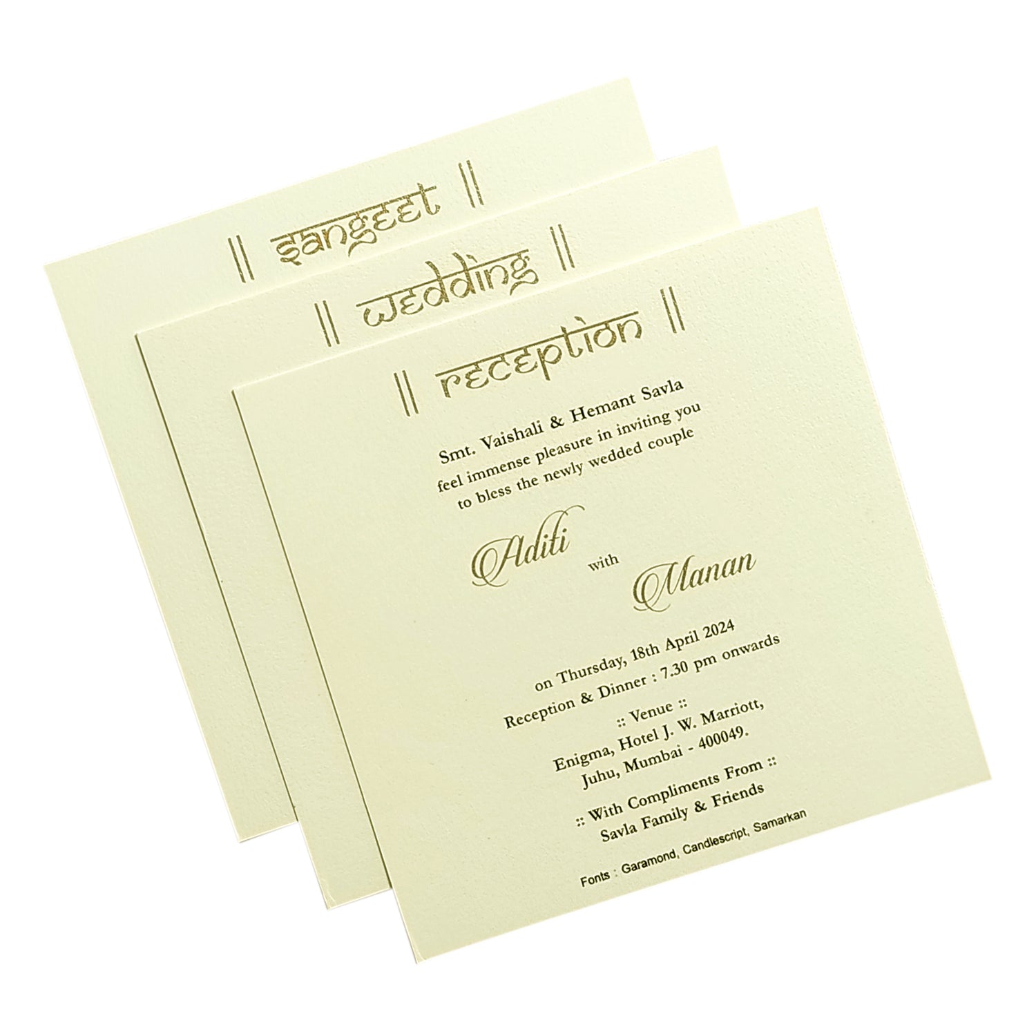 White Dot Design Invitation Card-KRC29223