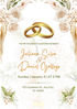 White Floral Rings Engagement Invitation-King of Cards
