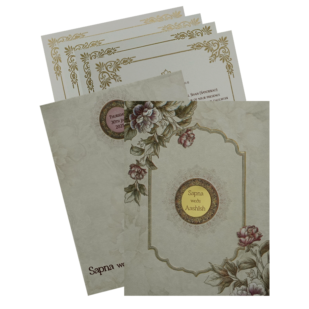 Cream Floral Invitation-KPR09830