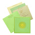 Elegant and attractive Green padded nameplate invitation card! Buy now! ? Customer Support ? Home Delivery.