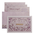Lilac Padded Floral Wedding Card-King of Cards